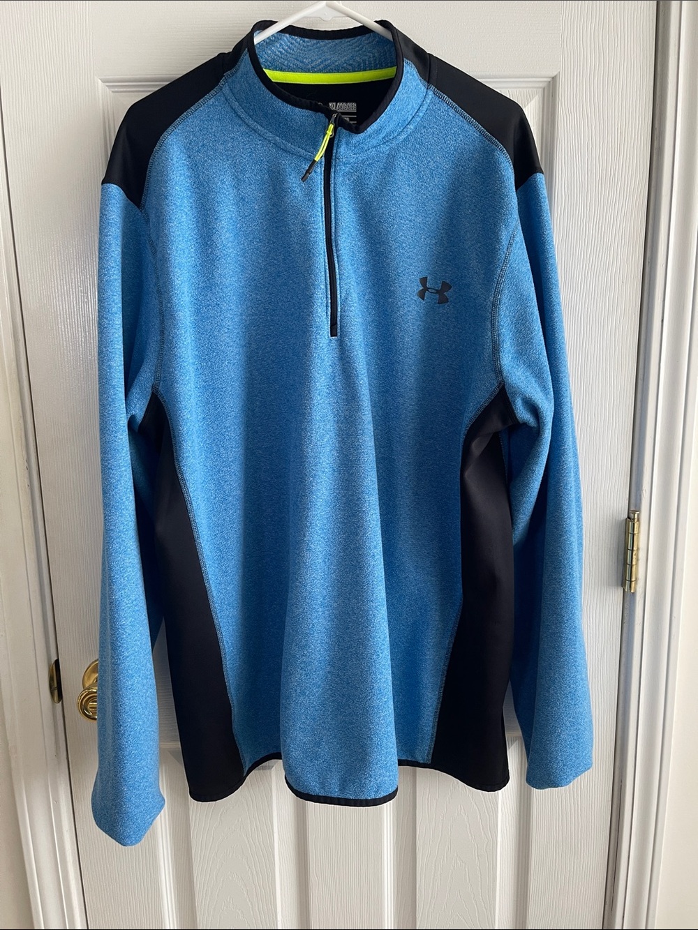 Under Armour Men's Blue Quarter-Zip Performance Jacket size 2XL
